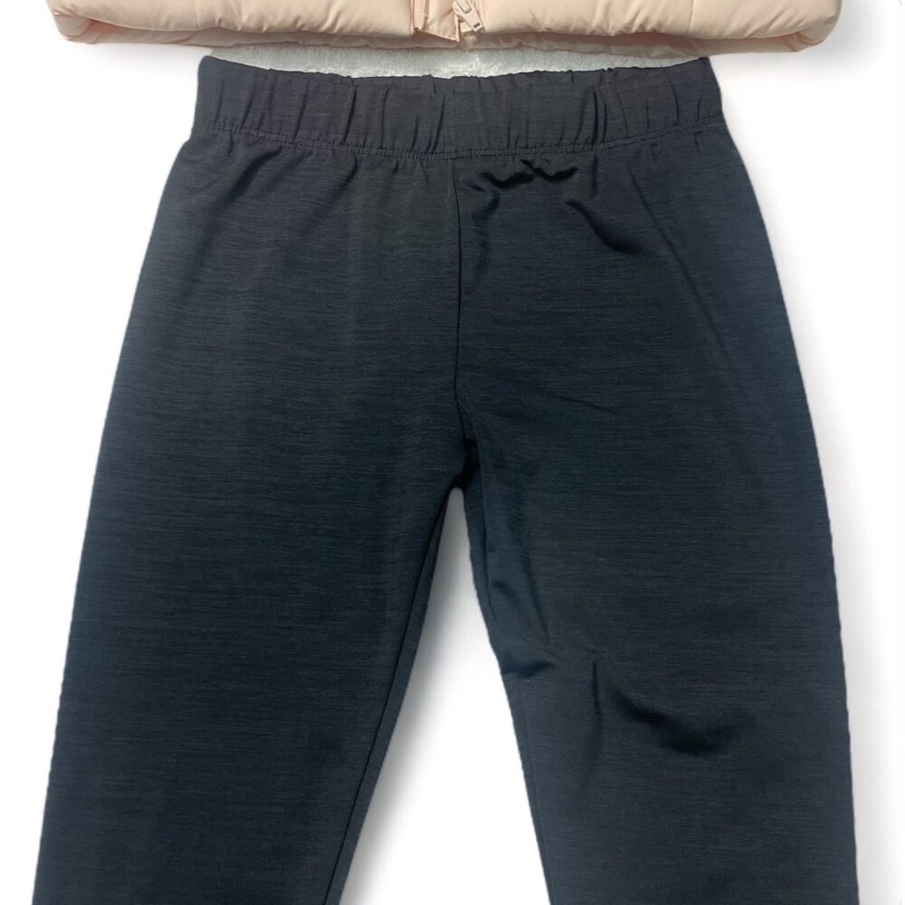 Puma Youth Puffer Vest & Leggings Set Beige & Black Polyester - Picture 6 of 10